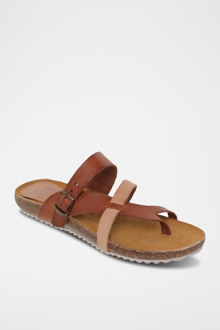 Sandales en cuir  Blusandal - Marron