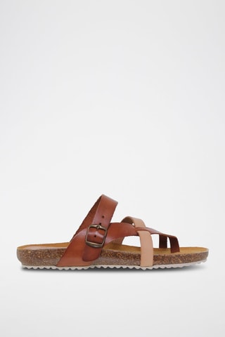 Sandales en cuir  Blusandal - Marron