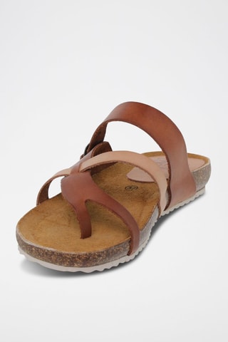 Sandales en cuir  Blusandal - Marron