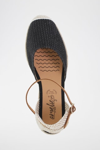 Espadrilles compensées  Blusandal - Noir, beige et marron