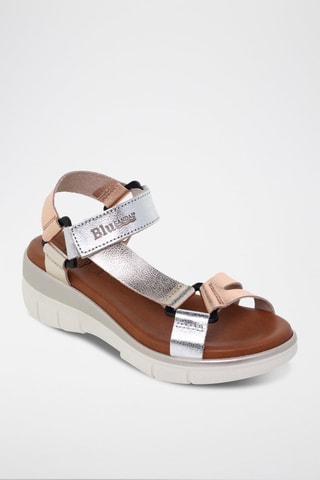 Sandales en cuir  Blusandal - Doré et argenté