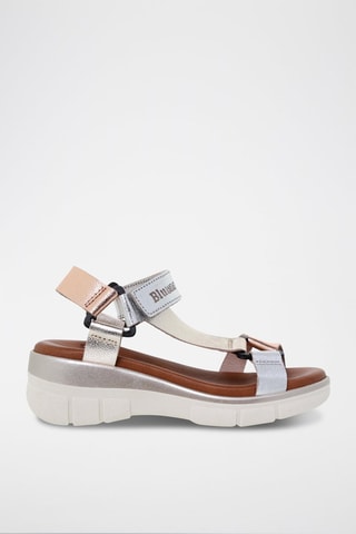 Sandales en cuir  Blusandal - Doré et argenté