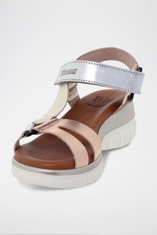 Sandales en cuir  Blusandal - Doré et argenté