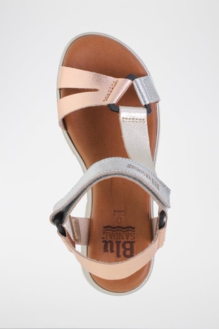 Sandales en cuir  Blusandal - Doré et argenté