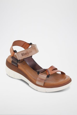 Sandales en cuir  Blusandal - Marron