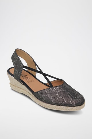 Espadrilles compensées  Amelie - Noir