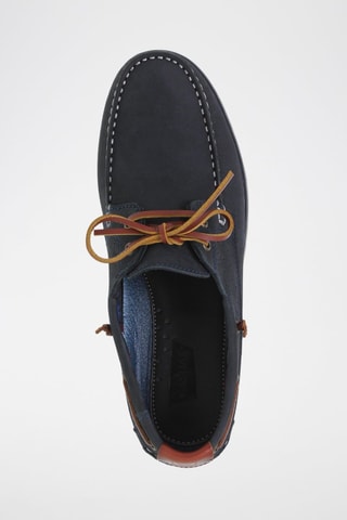Chaussures bateau en cuir  Blusandal - Bleu