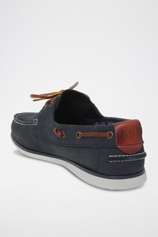 Chaussures bateau en cuir  Blusandal - Bleu