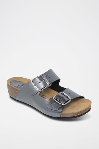 Mules en cuir  Blusandal - Gris