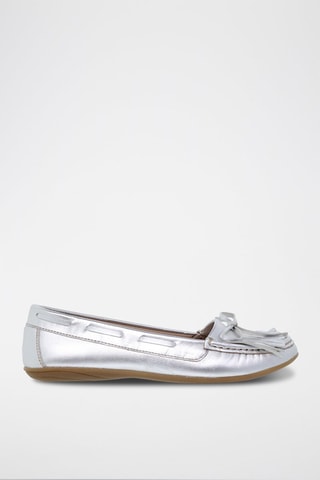 Mocassins en cuir  Blusandal - Argenté