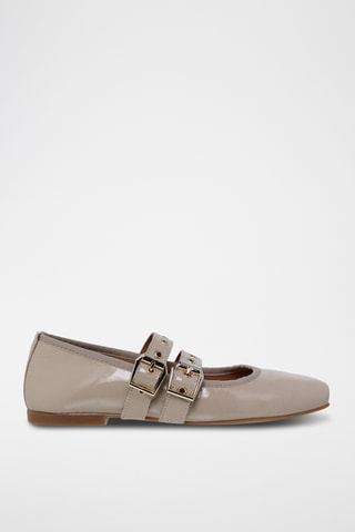 Babies en cuir verni - Beige