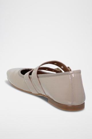 Babies en cuir verni - Beige