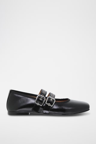 Babies en cuir verni - Noir