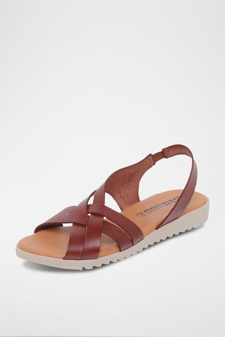 Sandales en cuir  Blusandal - Marron