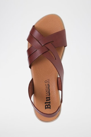 Sandales en cuir  Blusandal - Marron