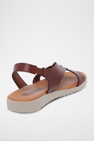Sandales en cuir  Blusandal - Marron