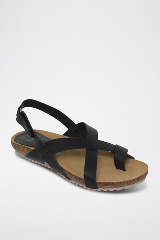 Sandales en nubuck - Noir