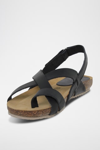 Sandales en nubuck - Noir