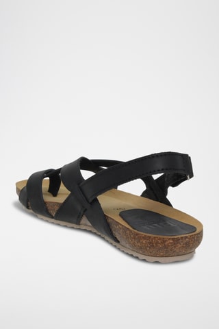 Sandales en nubuck - Noir