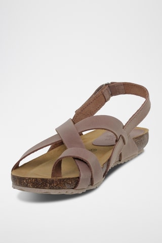 Sandales en nubuck - Taupe