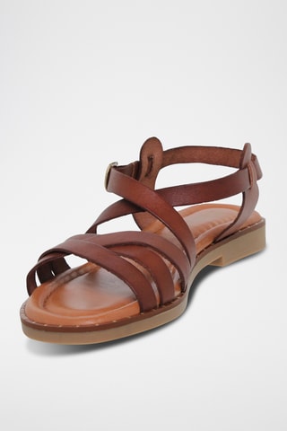 Sandales en cuir - Marron
