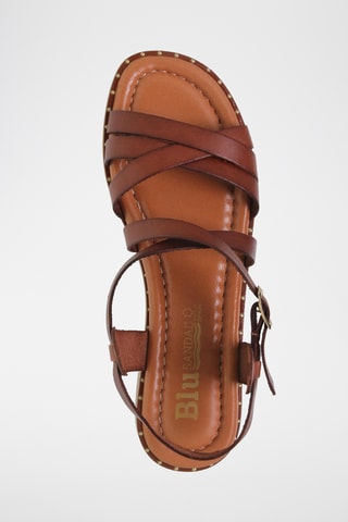 Sandales en cuir - Marron