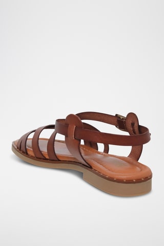 Sandales en cuir - Marron