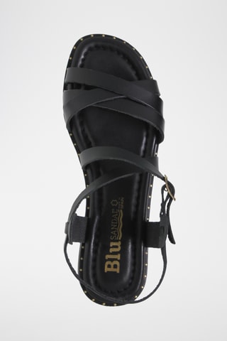 Sandales en cuir - Noir