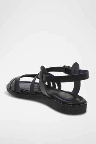 Sandales en cuir - Noir