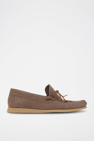 Chaussures bateau en cuir  Blusandal - Marron