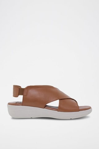 Sandales en cuir  Blusandal - Marron