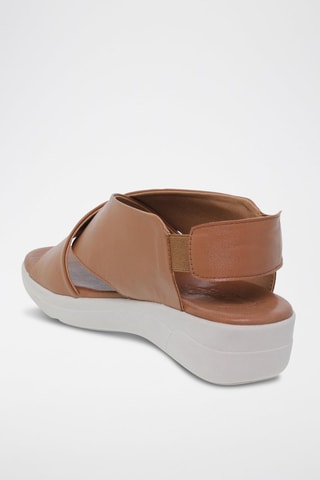 Sandales en cuir  Blusandal - Marron