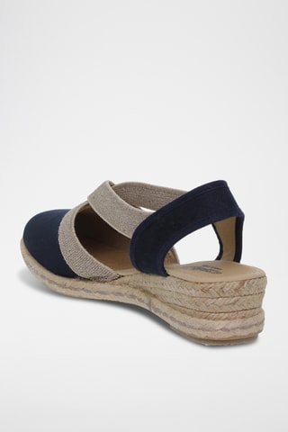 Espadrilles compensées - Bleu marine
