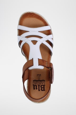 Sandales en cuir - Blanc