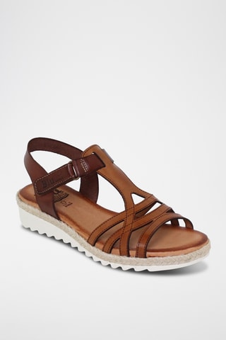 Sandales en cuir - Marron