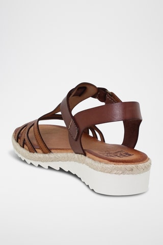 Sandales en cuir - Marron