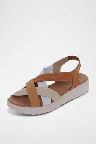 Sandales en cuir - Multicolore