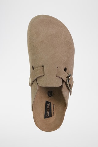 Sabots en nubuck - Argenté