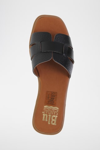 Ciabatte in pelle - Nero