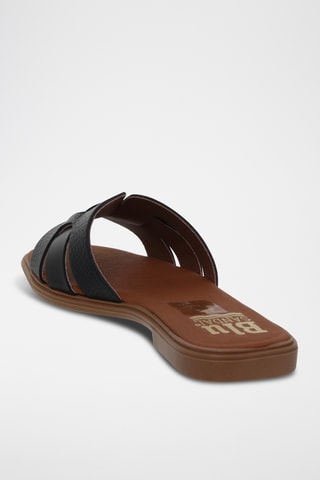 Ciabatte in pelle - Nero