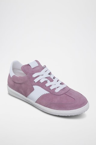 Baskets en cuir  Exodo - Blanc et rose