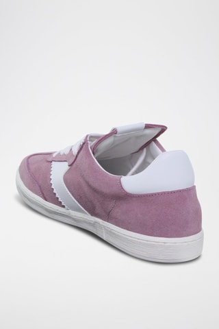 Baskets en cuir  Exodo - Blanc et rose