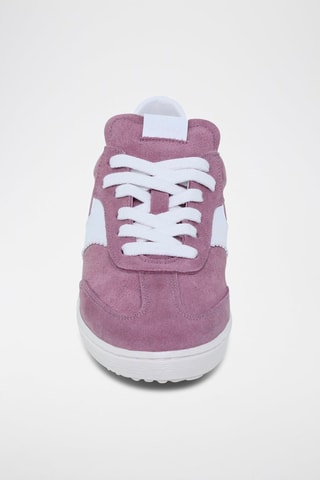 Baskets en cuir  Exodo - Blanc et rose