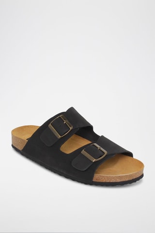 Mules en cuir  Blusandal - Noir