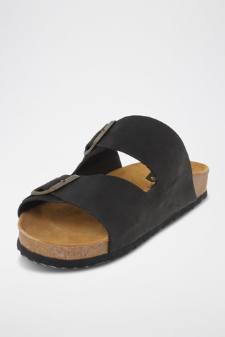 Mules en cuir  Blusandal - Noir