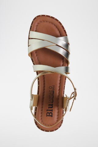 Sandales en cuir - Argenté