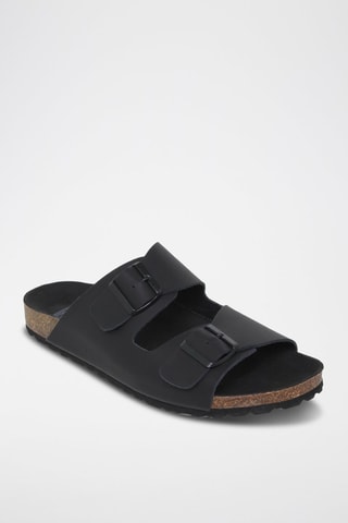 Mules en cuir  Casual - Noir