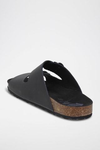 Mules en cuir  Casual - Noir