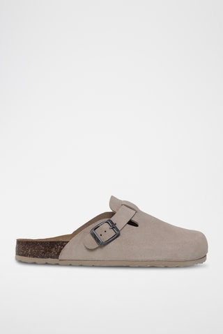 Sabots en nubuck - Beige