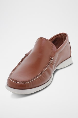 Mocassins en cuir - Camel